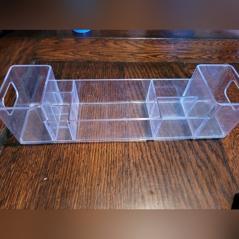 Plastic makeup organizer